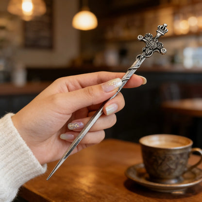 Rose Sword Hair Stick