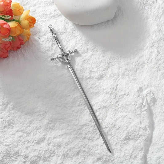 Silver-colored Sword Hair Stick