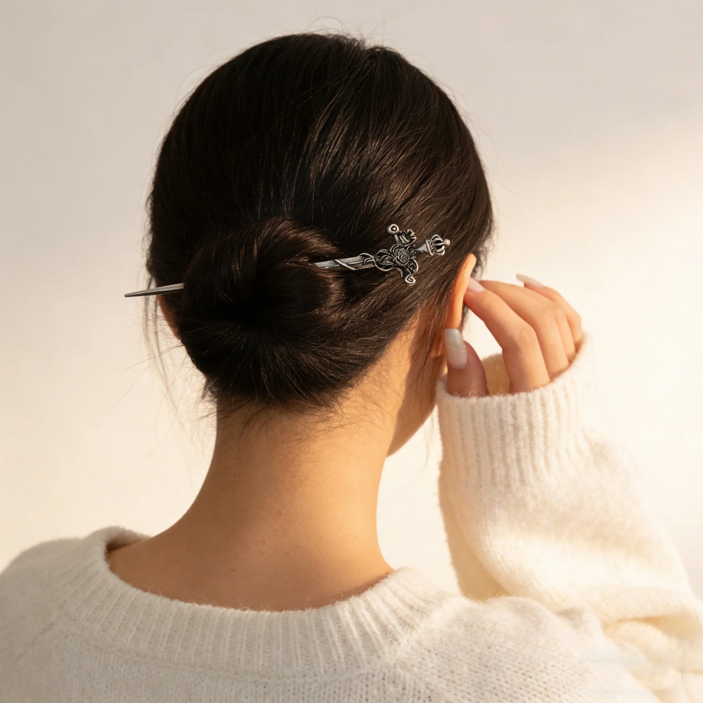 Rose Sword Hair Stick