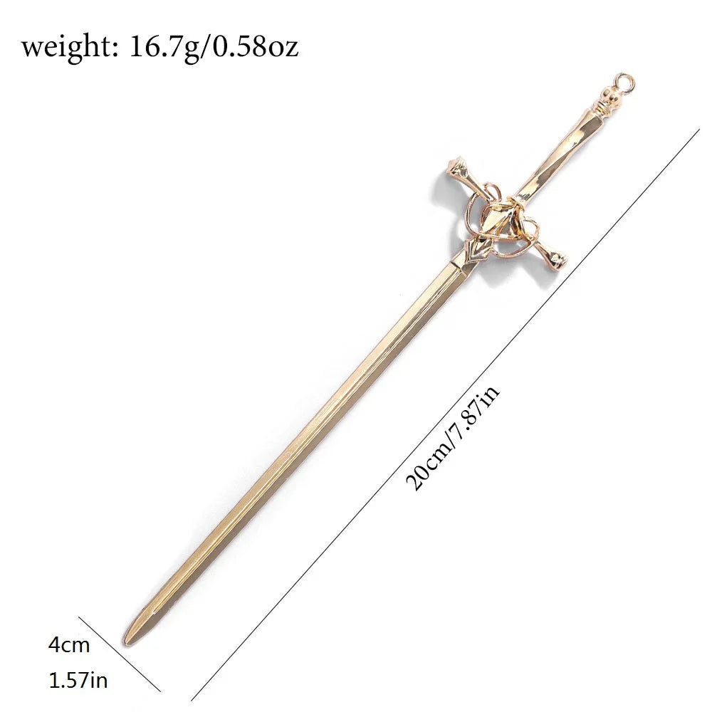 Golden Sword Hair Stick