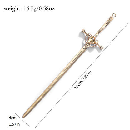 Golden Sword Hair Stick