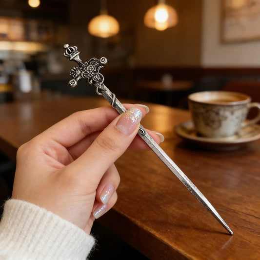 Rose Sword Hair Stick